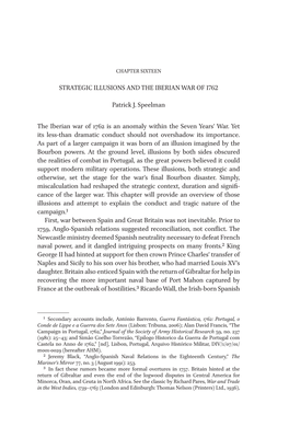 STRATEGIC ILLUSIONS and the IBERIAN WAR of 1762 Patrick J