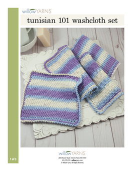 Tunisian 101 Washcloth Set