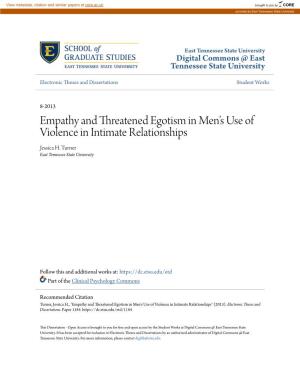 Empathy and Threatened Egotism in Men's Use of Violence in Intimate
