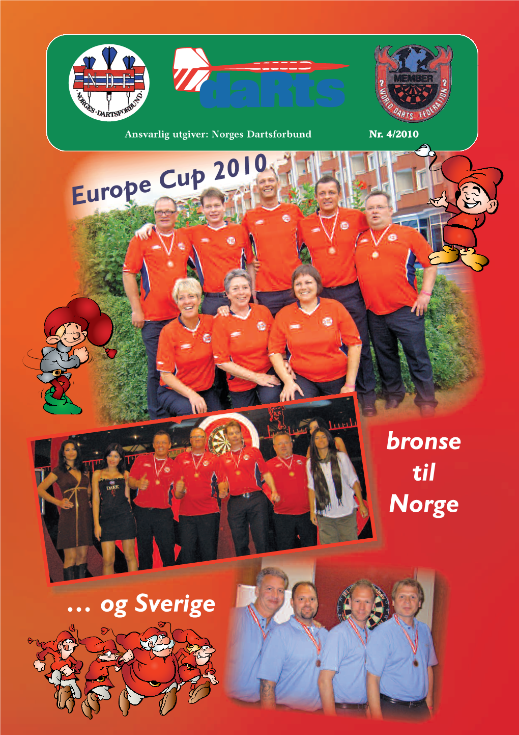 Europe Cup 2010 • WDF Europe Cup 2010 • Bronsemedalje Til Norge I Lag