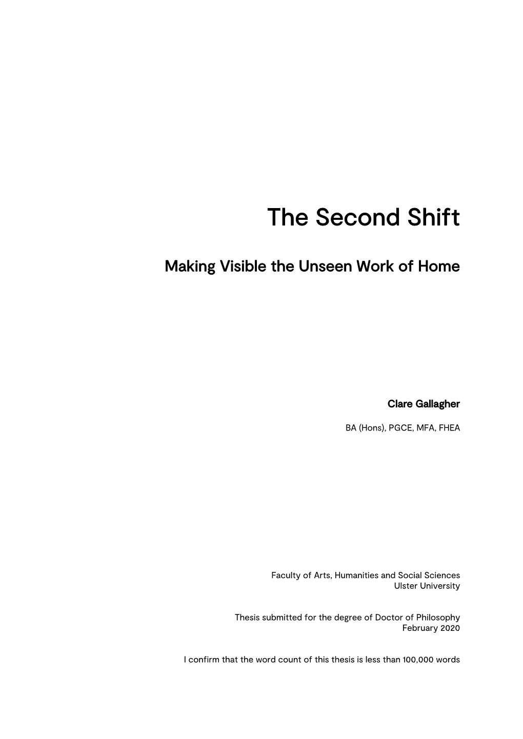 The Second Shift