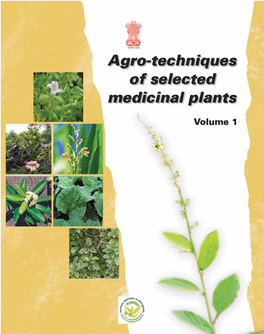 Agro-Techniques of Selected Medicinal Plants