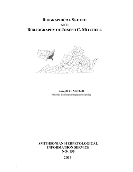 Biographical Sketch and Bibliography of Joseph C. Mitchell