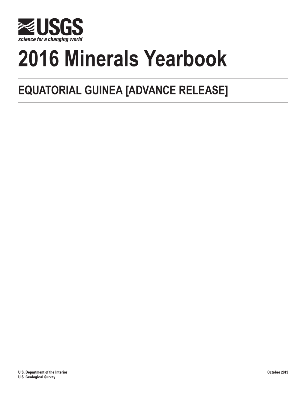 The Mineral Industry of Equatorial Guinea in 2016