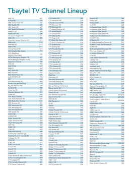 Download Channel Lineup