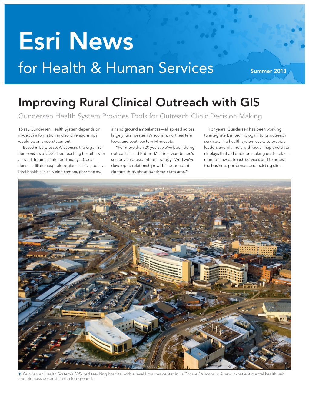 Esri News for Health & Human Services Summer 2013