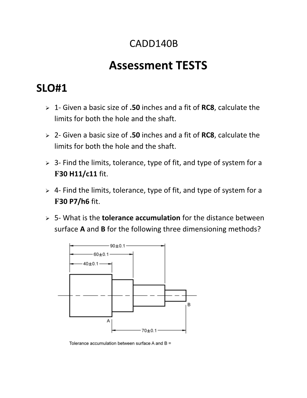 Assessment TESTS