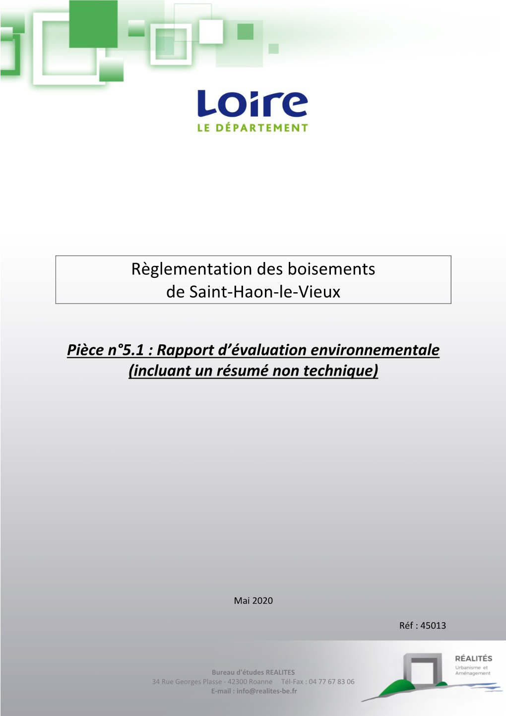 Règlementation Des Boisements De Saint-Haon-Le-Vieux