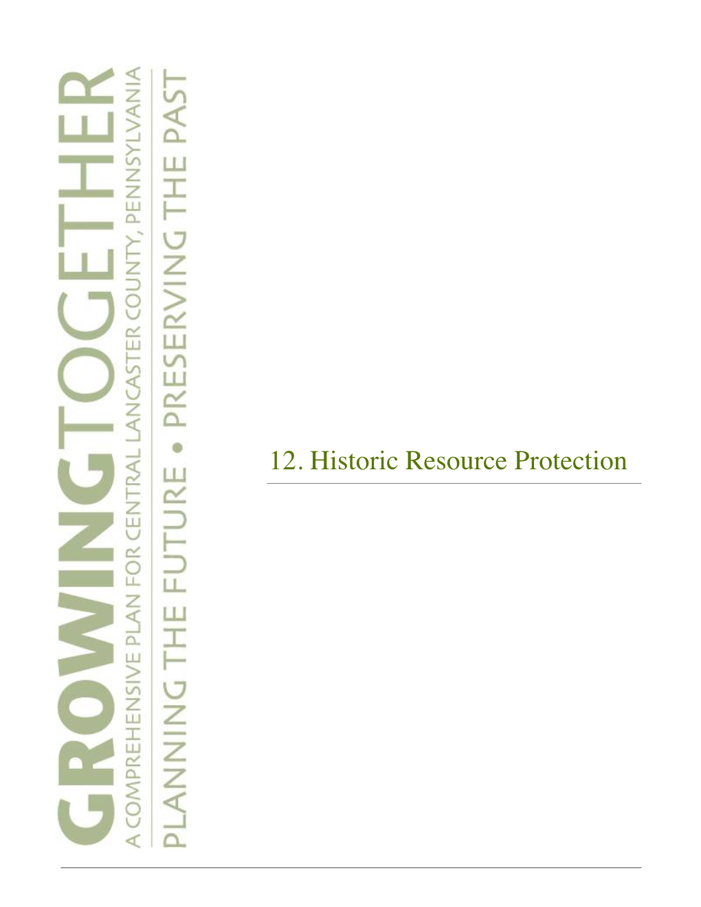 12. Historic Resource Protection