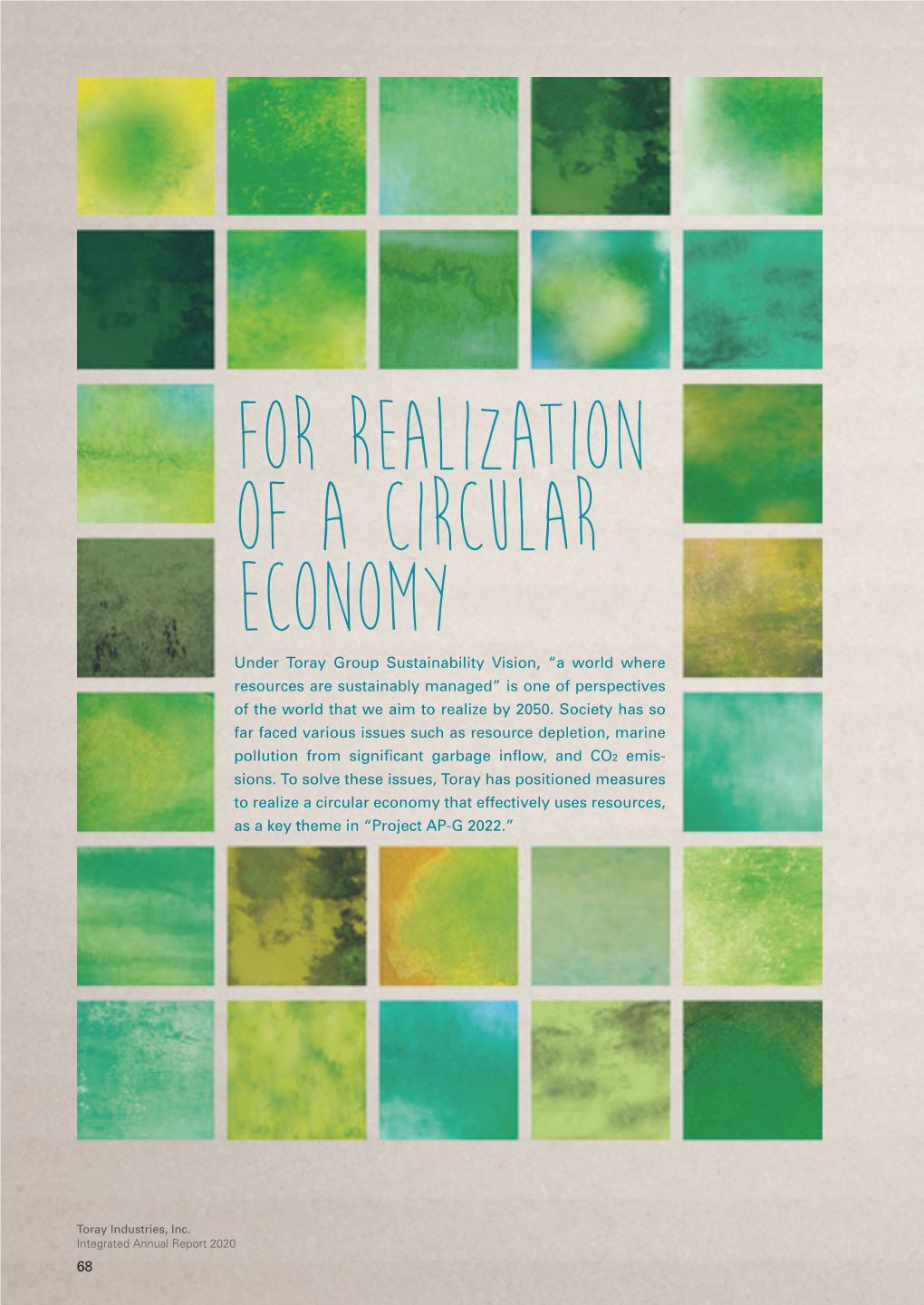 For Realization of a Circular Economy