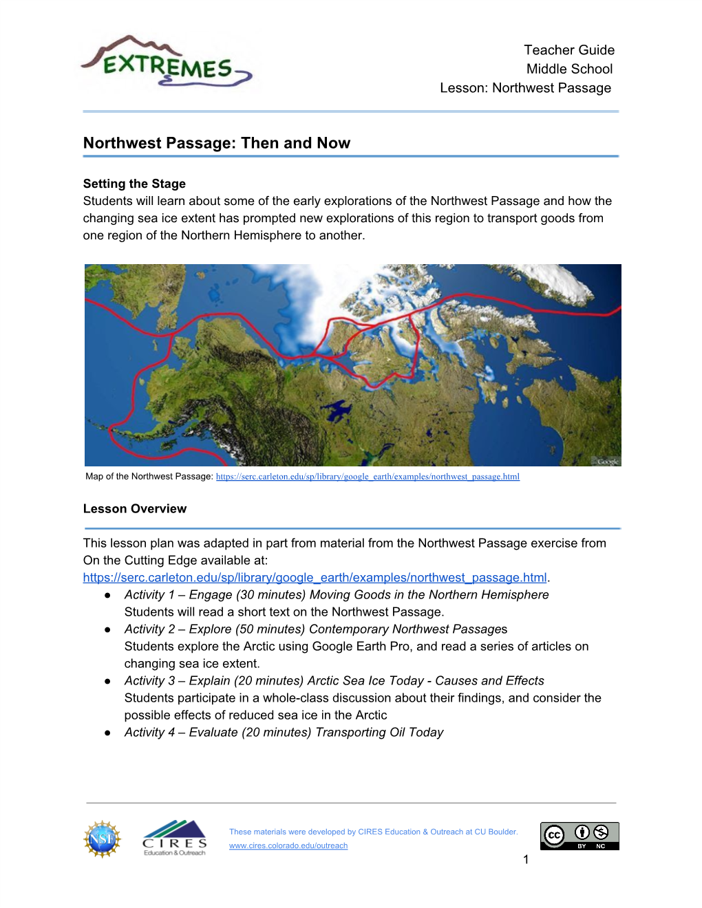 Northwest Passage: Then and Now