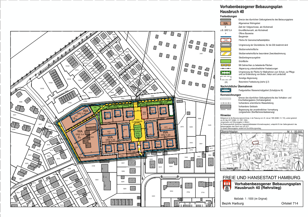 FREIE UND HANSESTADT HAMBURG Vorhabenbezogener Bebauungsplan Hausbruch 40