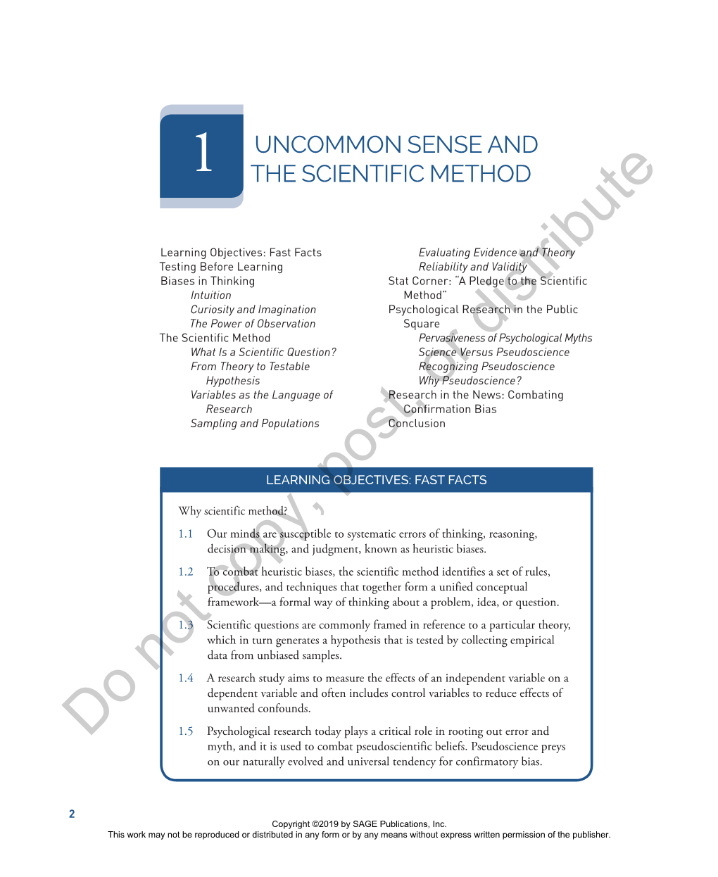 Uncommon Sense and the Scientific Method 3