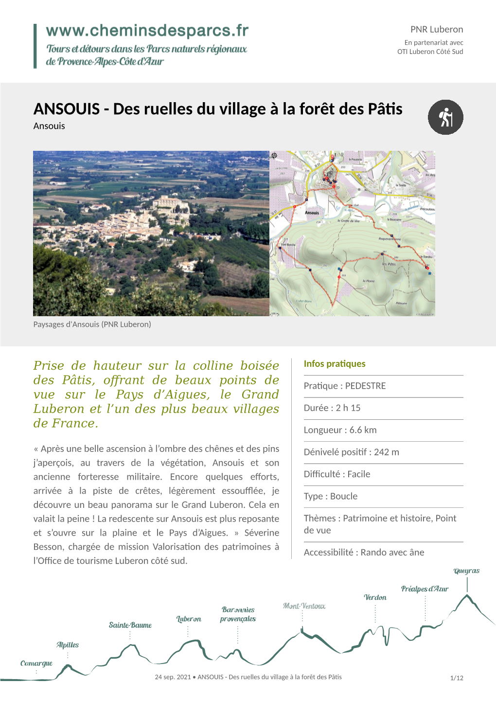 ANSOUIS - Des Ruelles Du Village À La Forêt Des Pâtis Ansouis