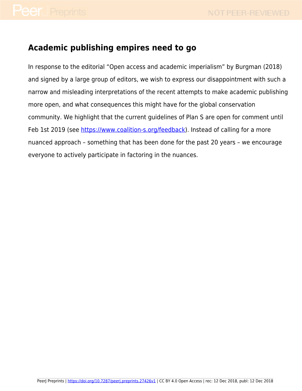 Academic Publishing Empires Need to Go