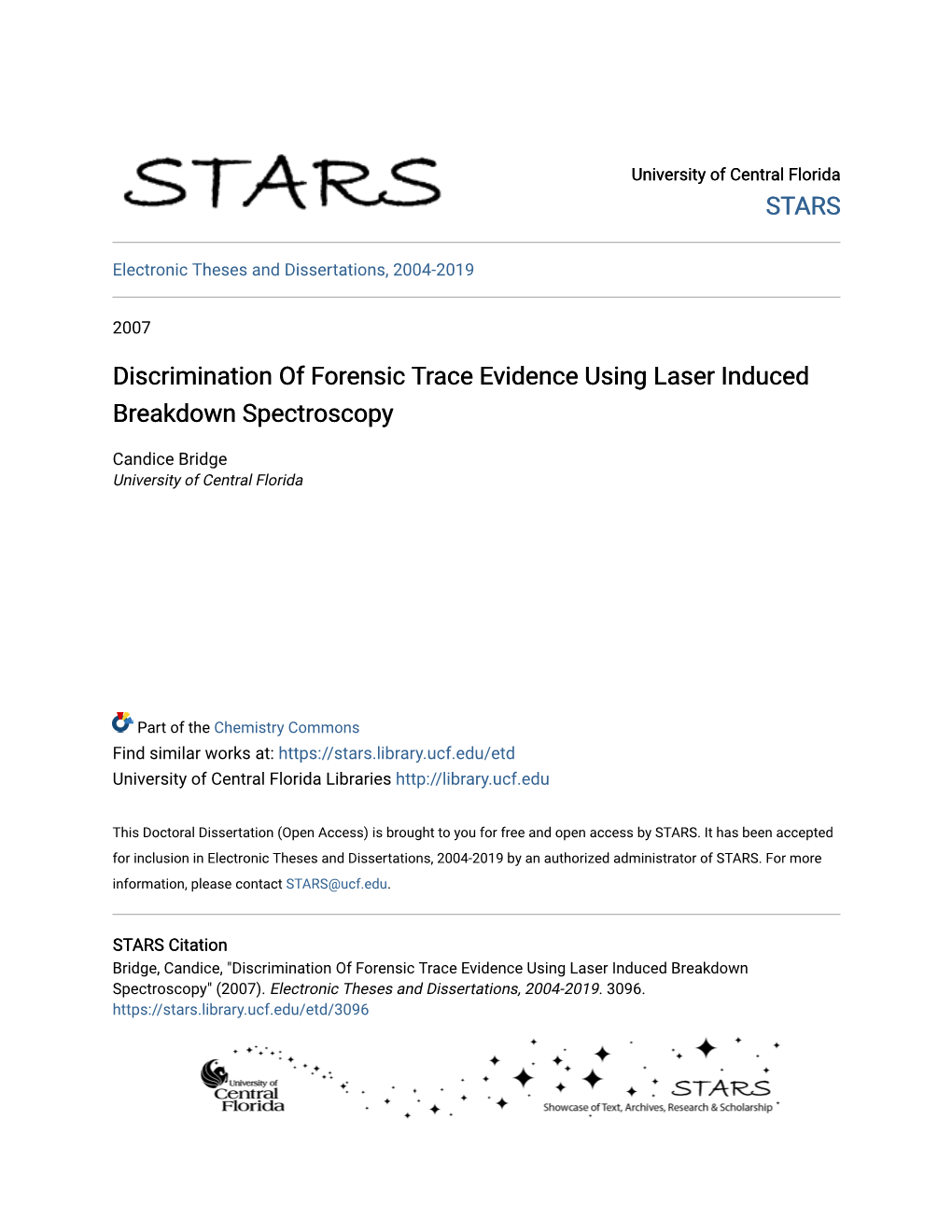 Discrimination of Forensic Trace Evidence Using Laser Induced Breakdown Spectroscopy