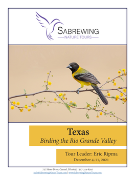 Birding the Rio Grande Valley