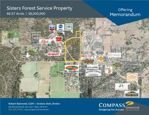 Sisters Forest Service Property Offering 66.57 Acres | $8,000,000 Memorandum