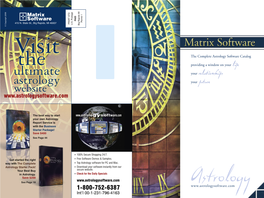 Matrix Software 2008 Catalog