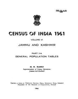 CENSUS of INDIA 1961