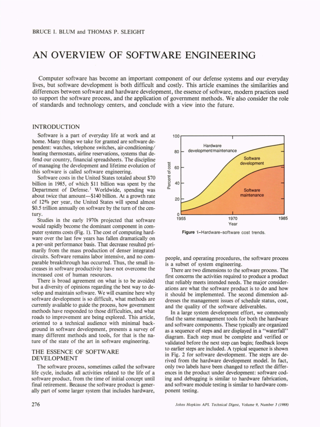 An Overview of Software Engineering