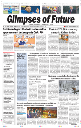 PM Post Art 370, J&K Economy on Track: Kishan Reddy