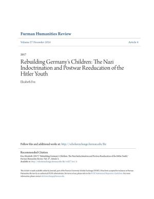 The Nazi Indoctrination and Postwar Reeducation of the Hitler Youth
