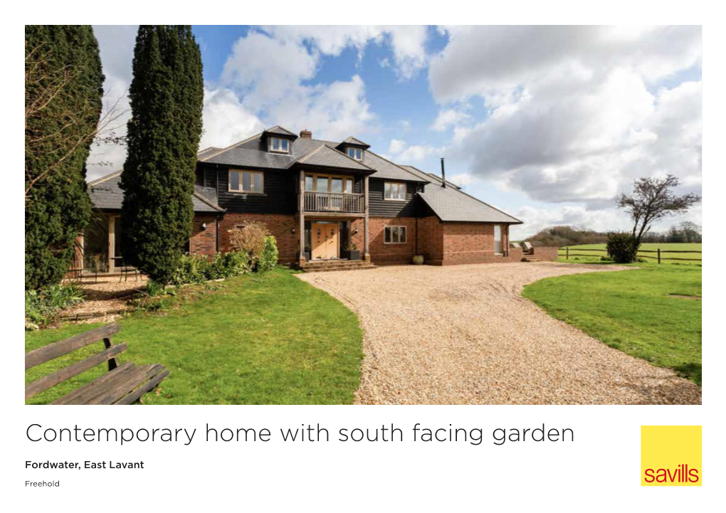 Contemporary Home with South Facing Garden