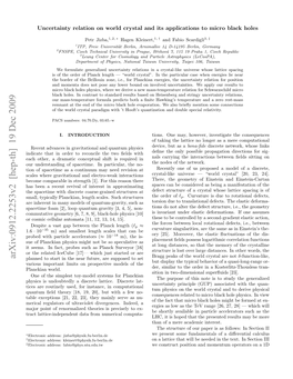 Arxiv:0912.2253V2 [Hep-Th] 19 Dec 2009 ‡ † ∗ Rcsi Ellratmt 1,1,1,1,15]