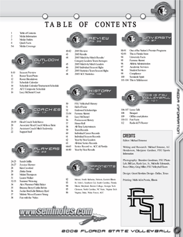 Table of Contents