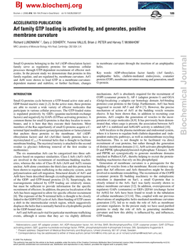 See Biochemical Journal Paper 2008