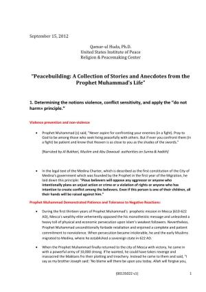Lecture Notes on Peacebuilding in Islam (00135022)