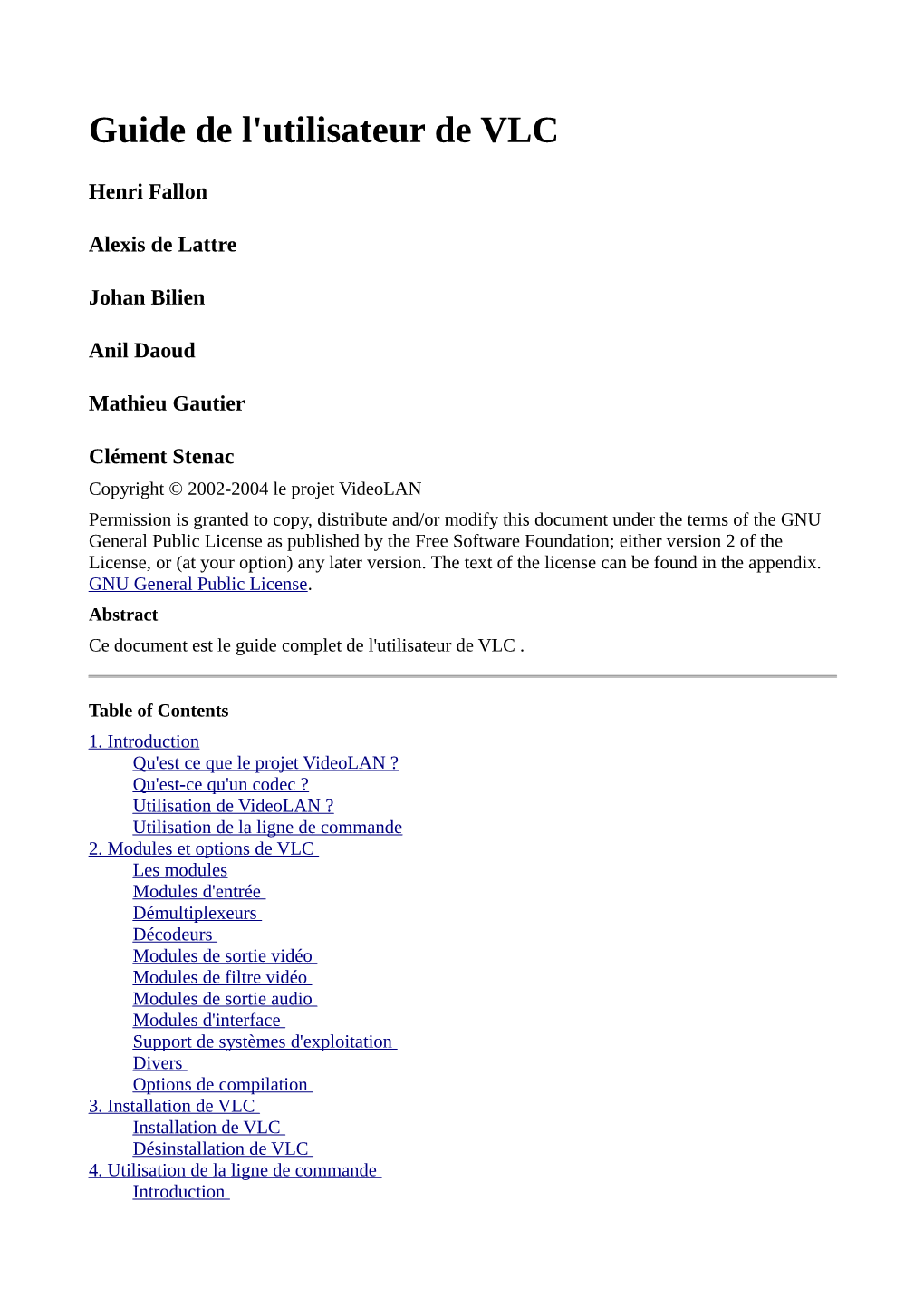 Guide De L'utilisateur De VLC