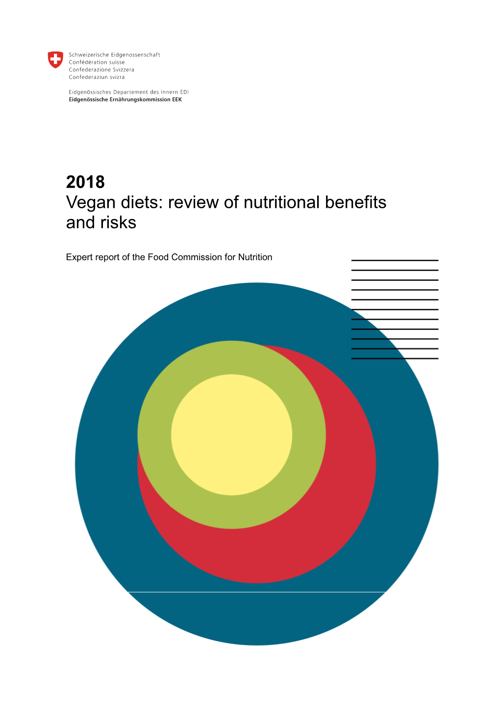 2018 Vegan Diets: Review of Nutritional Benefits and Risks