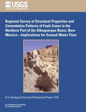 Regional Survey of Structural Properties and Cementation Patterns of Fault Zones in the Northern Part of the Albuquerque Basin