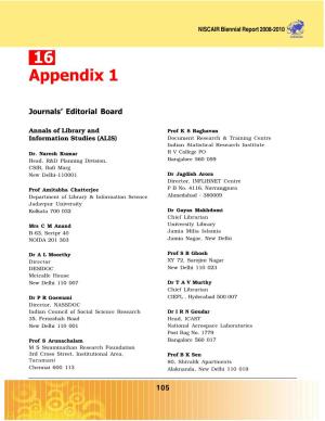Jouranals' Editorial Board
