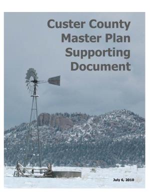 Custer County Master Plan Supporting Document