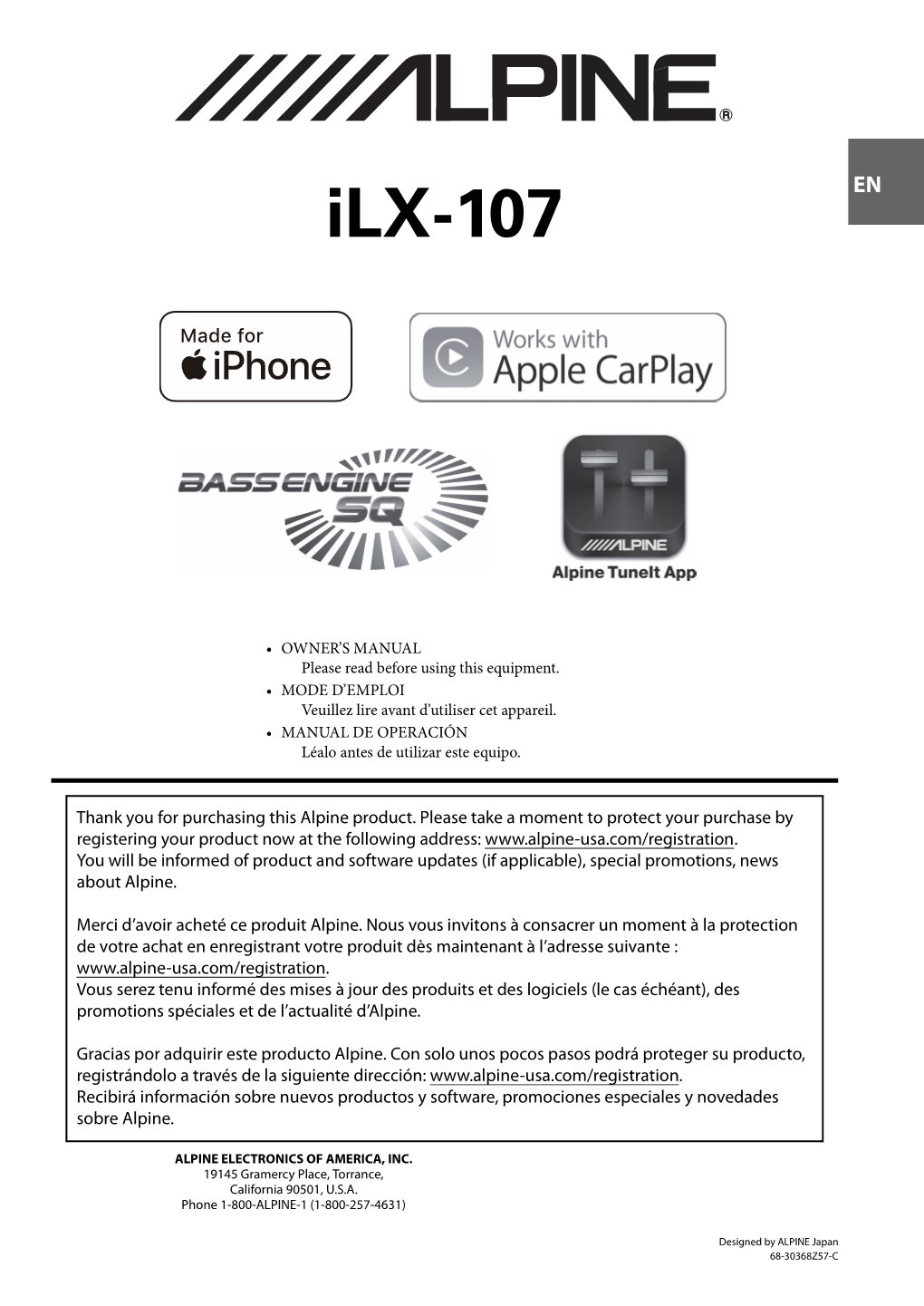 Alpine Ilx-107” from the Bluetooth Pairing List of Your Iphone for Pairing