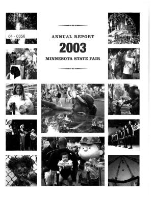Annual Report Minnesota State Fair I 04