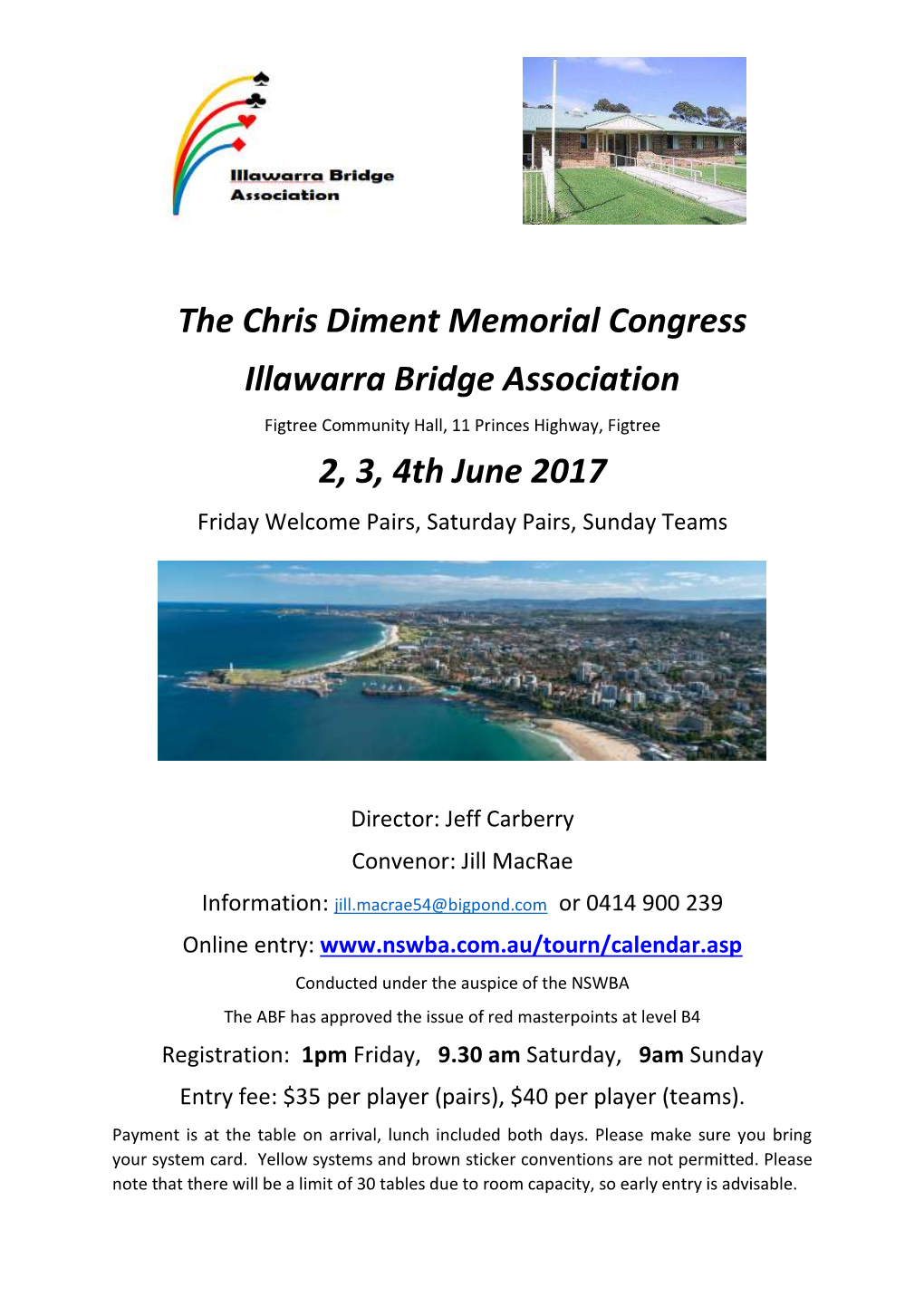 The Chris Diment Memorial Congress Illawarra Bridge Association 2, 3