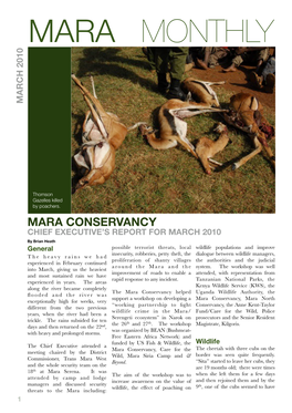 Mara Monthly March 2010