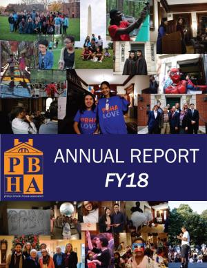 PBHA Annual Report FY18
