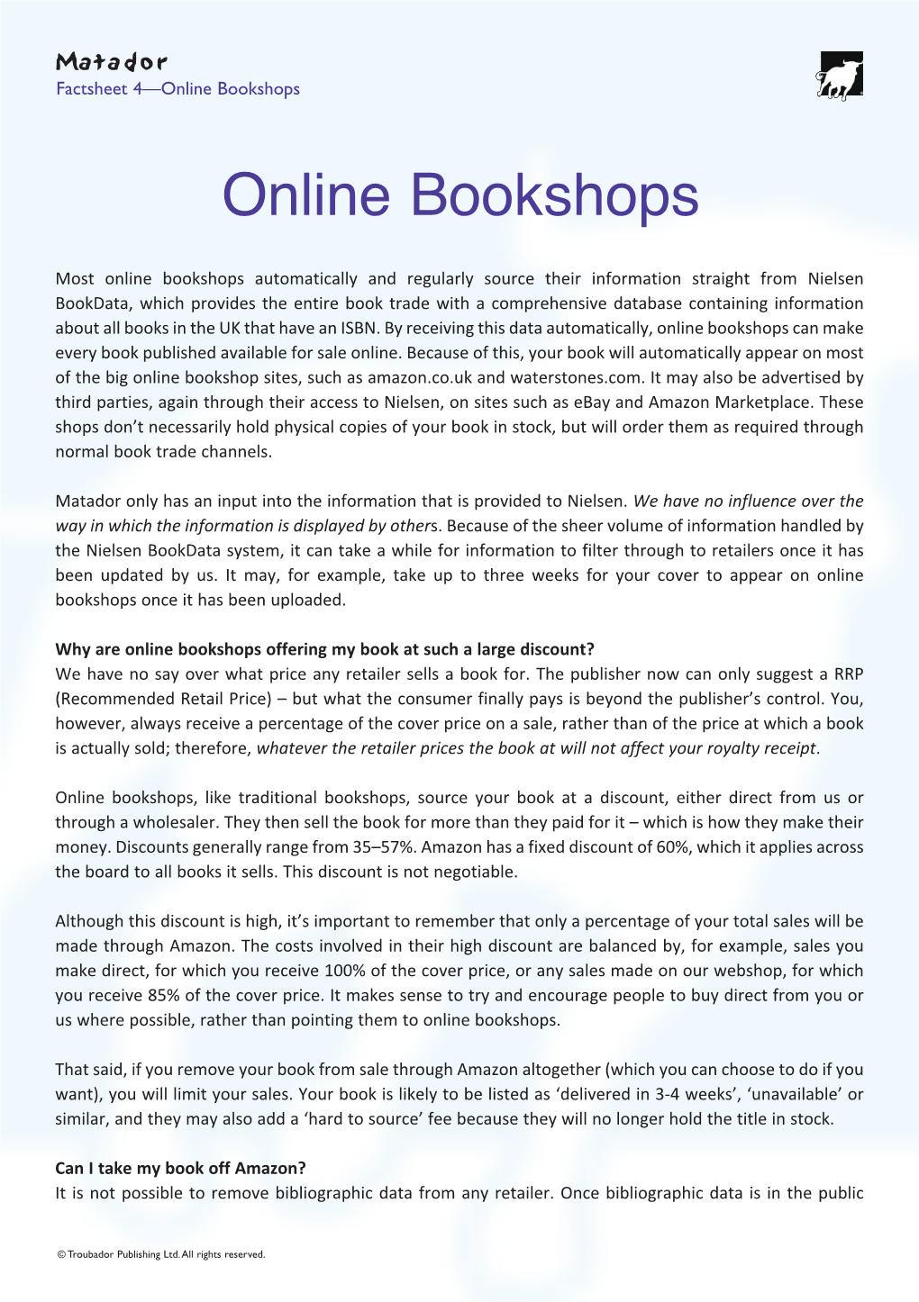 Online Bookshops.Qxp Layout 1 05/12/2019 15:55 Page 1