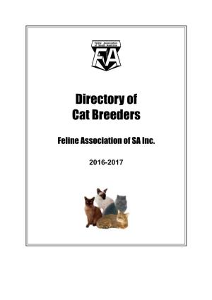 Directory of Cat Breeders