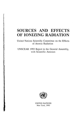 UNSCEAR 1993 Report to the General Assembly, with Scientific Annexes