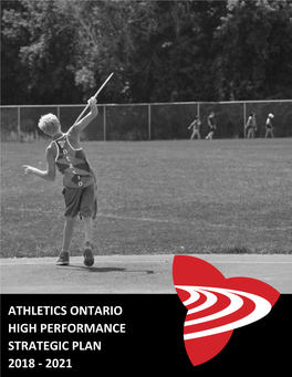 Athletcs Ontario High Performance Plan 2019-2021