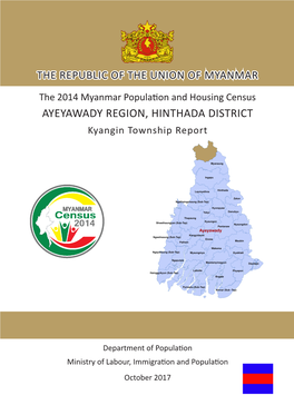 AYEYAWADY REGION, HINTHADA DISTRICT Kyangin Township Report