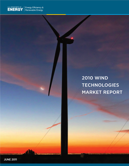 2010 Wind Technologies Market Report