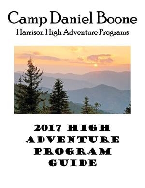 2017 High Adventure Program Guide