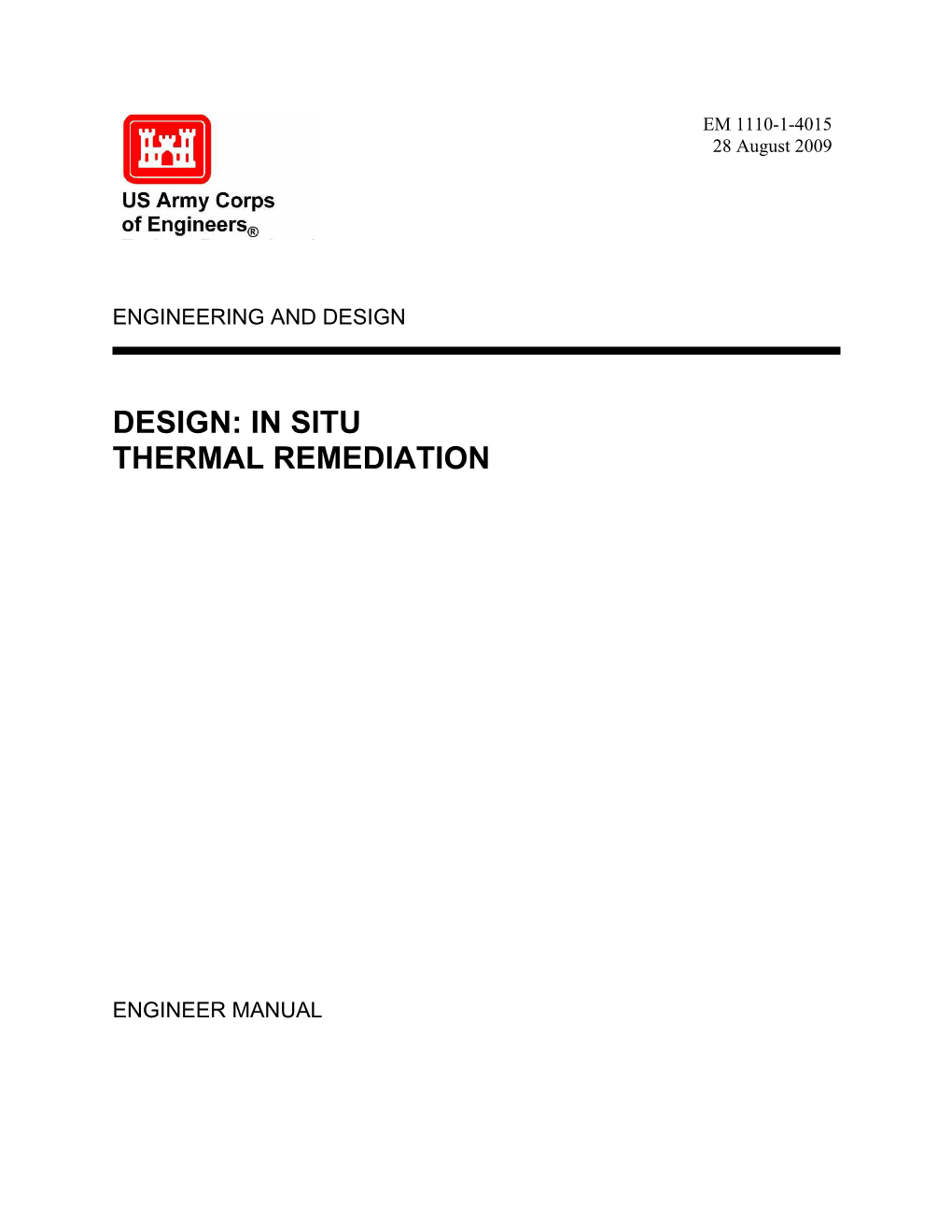 Design: in Situ Thermal Remediation